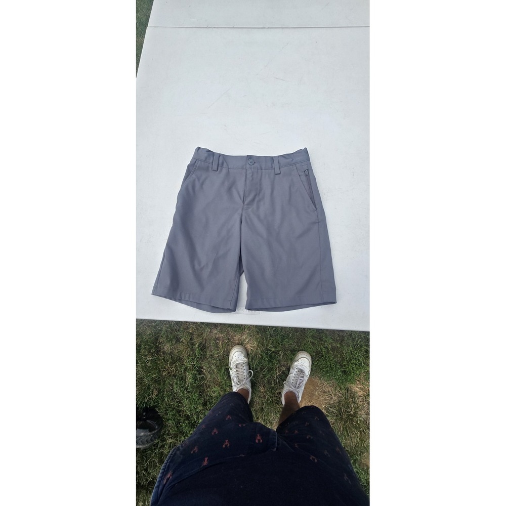Lands End Childrens Size 8 Chino Style Shorts Grey School Uniform
